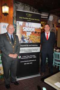 Mayor of Limerick Kieran O'Hanlon honoured the 'All Shook Up' party, with society chairperson Jason Ronan