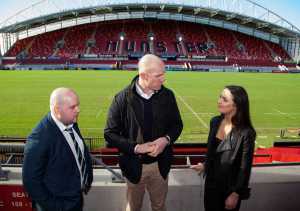 Paul O’Connell unveils €1 million LIT scholarship plan for students at Thomond Park. Picture: Alan Place/FusionShooters.