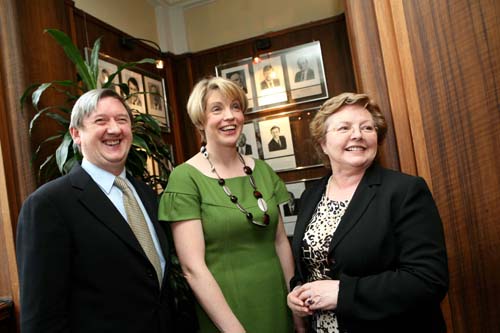 Richard Finn, General Manager, Microsemi Ireland with An Tánaiste Mary Coughlan TD and Maura Saddington, Area Manager, South-West, South-East and Mid-West, IDA Ireland.