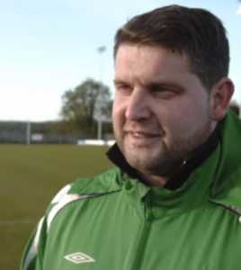 Pike Rovers manager Mike Shiel. Photo credit: Aviva.