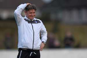 4 April 2015; Limerick FC manager Martin Russell. SSE Airtricity League Premier Division, Limerick FC v Dundalk. Jackman Park, Limerick. Picture credit: Diarmuid Greene / SPORTSFILE