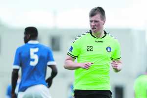 Jordan Moore during his short time with Limerick FC. 