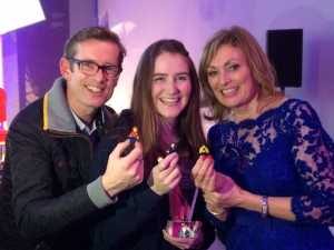 Better Together Award winner Naomi Keays pictured with Mary Kennedy and Garry McHugh of Young Irish Film Makers