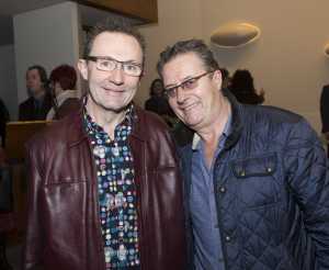 Founding member and production manager, Mike Bourke with Mick Dolan - who with his wife Valerie has done much to foster theatre in Limerick Photo: Liam Bourke/ Press 22