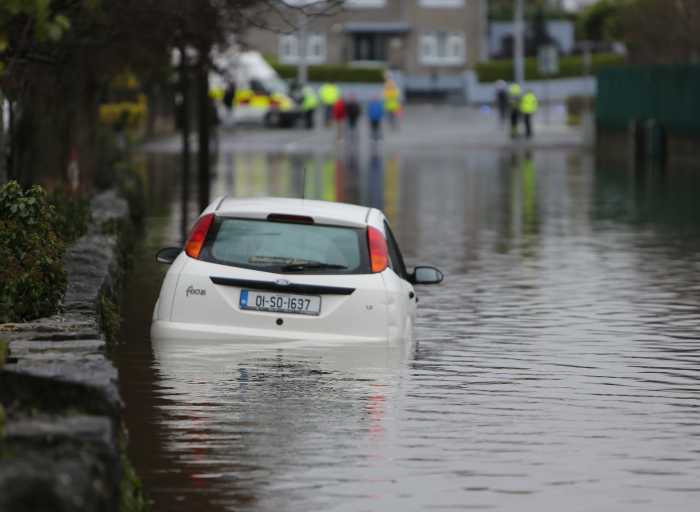 Residents in the Richmond Park area of Limerick were the latest victims of flooding when the Canal behind their homes burst its banks. Photograph Liam Burke/Press 22