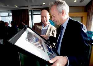  Paul Murray of Limerick Physical Therapy has his acknowledgement vetted by Robert Bourke, Holmes O'Malley Sexton Picture: Keith Wiseman