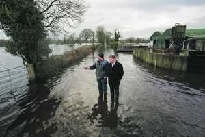 ICMSA President John Comer (right) visiting the farm of Paudie Ryan in Springfield, Clonlara .  Pic: Sean Curtin Fusionshooters.