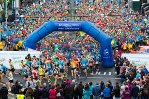 The Barrington's Hospital Great Limerick Run that started at the award winning People's Park surrounded by Georgian Limerick and wound its through the historical, sporting and cultural sites, such as The Living Bridge at the University of Limerick, The Treaty Stone and Thomond Park Stadium, before finishing on Limericks O'Connell Street. Picture: Sean Curtin Fusionshooters