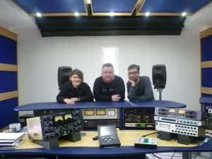 Singer/ songwriter Soak in the studio with Richard Dowling, WAV Mastering and Tommy McLaughlin who produced the winning album