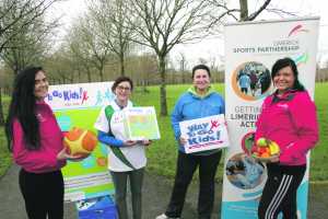 Elaine Shea, Sports Development Officer, Limerick Sports Partnership; Maria Barrett, Senior Commuity Dietician, HSE, Limerick Health Promotion, Clare Scanlon, Operation Transformation Leader, Monagea, and Kathleen Kennedy, Limerick Sports Partnership at the launch of the Way to Go Kids programme