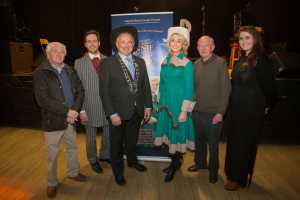 Attending the press launch of LMS show 'Annie Get Your Gun', John B Ryan, society president; Richie Hayes, Mayor Jerry O'Dea, Hilary Orpen, Gerry Ryan PRO and Laura Henebry