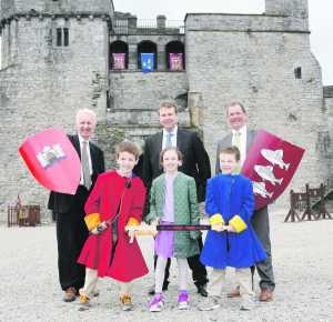 Ken Wiggins with soldiers Liam(10), Caitlin(8) and Killian Cunjak(6)