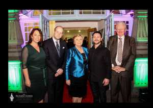 Left, festival committee's Sylvia Moore, Rob Gill, An Tánaiste Minister Frances Fitzgerald, Zeb Moore and Prof Michael Fitzgerald at Belltable