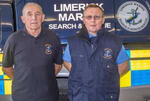  Jimmy Connors and Tony Cusack, Limerick Marine Search and Rescue co-founders.