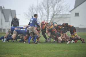 Thomond pack down in the scrum against Sligo last season