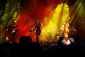 Imelda May performing live At King Johns Castle Limerick. Pic:Carlos Dasco