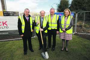 Michael O'Connell, CareBright director, Minister of Finance, Michael Noonan, Richard Kennedy, CareBright chairperson and Collette Ryan, general manager.  