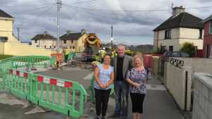 Cllr John Costelloe with residents in St Mary's Park