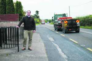 Cllr Emmett O'Brien at Kilcornan