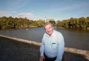 Cllr Kevin Sheahan at the River Deel