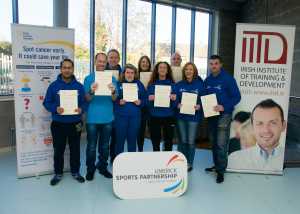 Graduates from the Irish Cancer Society and Paul Partnership Limerick’s 'Fit for Work and Life' health and well-being programme.