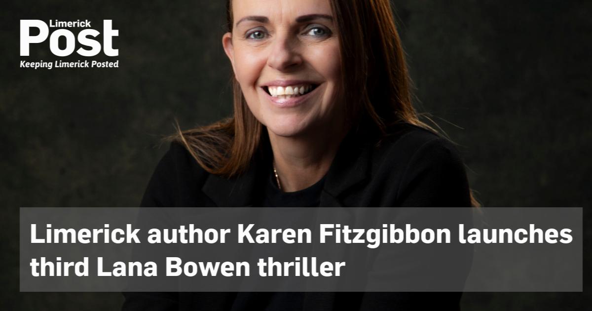 Limerick author Karen Fitzgibbon launches third Lana Bowen thriller