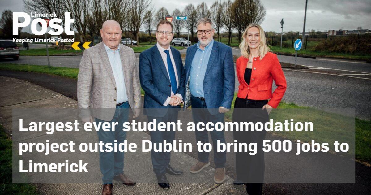 Largest ever student accommodation project outside Dublin to bring 500 jobs to Limerick