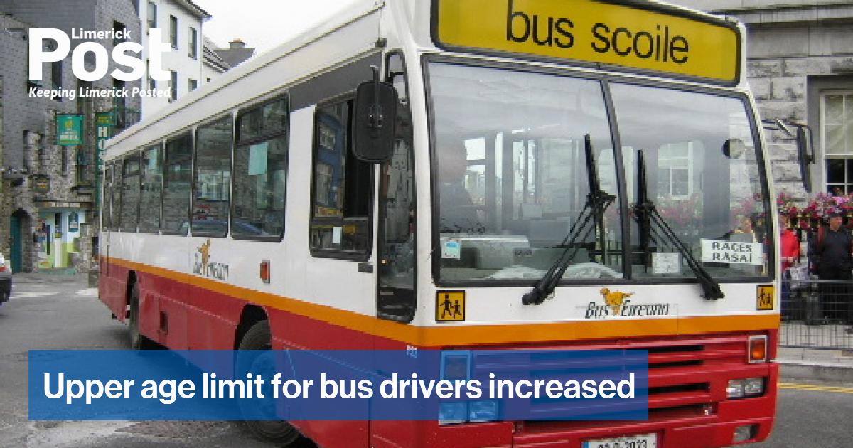 Upper age limit for bus drivers increased