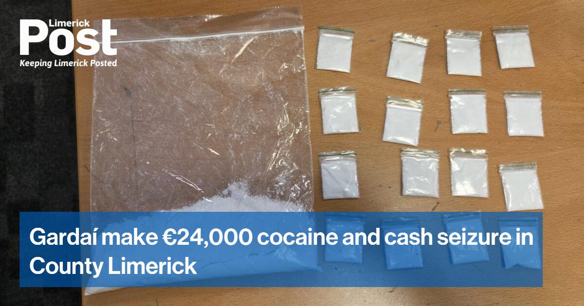 Gardaí make €24,000 cocaine and cash seizure in County Limerick