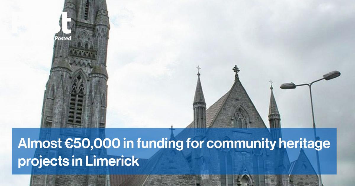 Almost €50,000 in funding for community heritage projects in Limerick