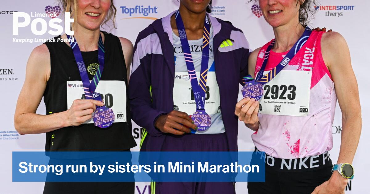 Strong run by sisters in Mini Marathon