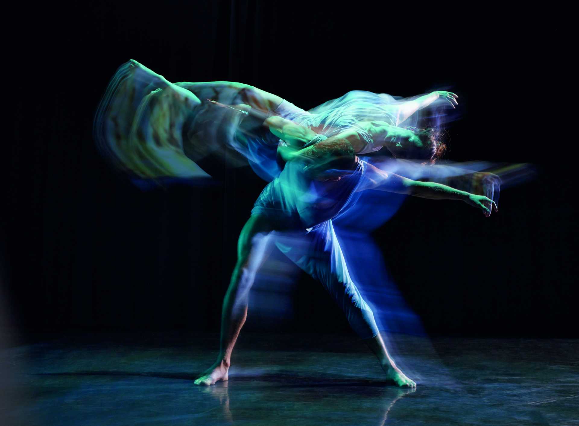 Bodies dancing in the light