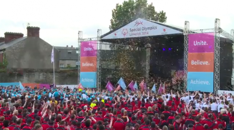 Video Special Olympics Limerick 2014 Parade & Opening Ceremony