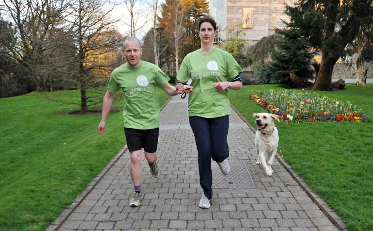 Guide dog owner to complete Mini Marathon