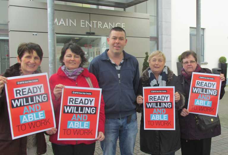 Home helps hold ‘Right to Work’ protest