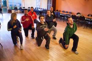 Rehearsal photo by LMS' Ian Collins. Show at UCH, April 28 to 30