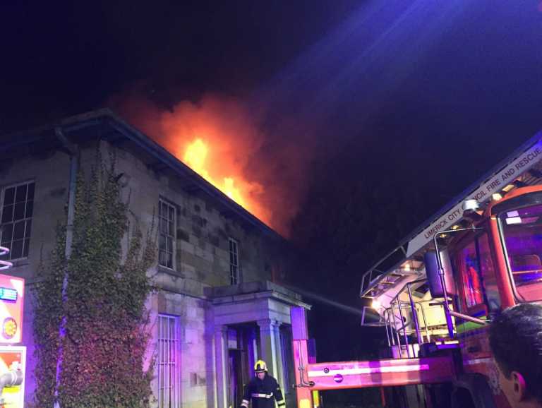Former Bishop’s Palace gutted in Limerick fire