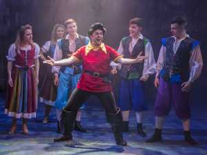 George McMahon as Belle’s self adoring suitor, Gaston
