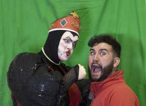 Tim Cusack as the poisoning Queen, Paul Fitzgerald as Bad Dwarf Photo: Stuart Mackey