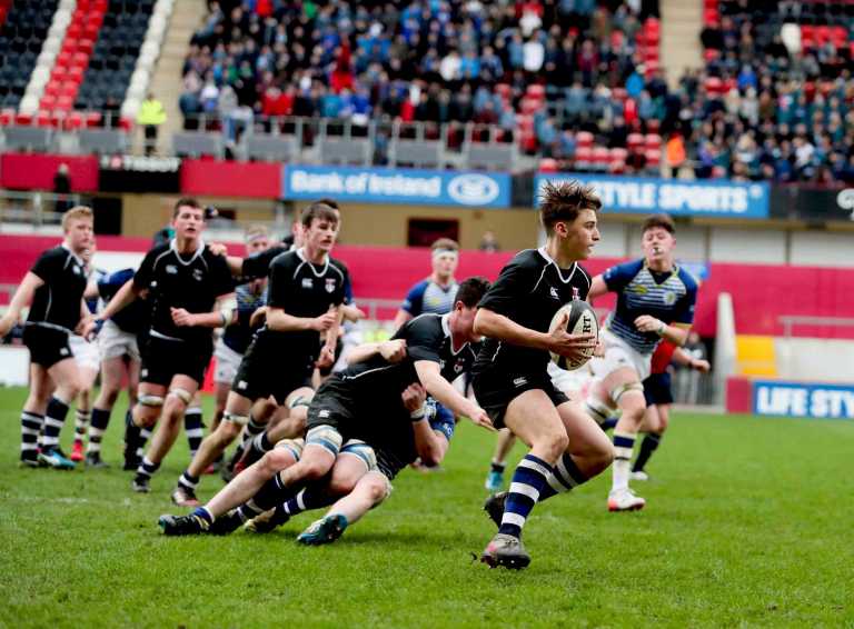 Action from Crescent Comprehensive’s 31-7 SCT win over St Clements