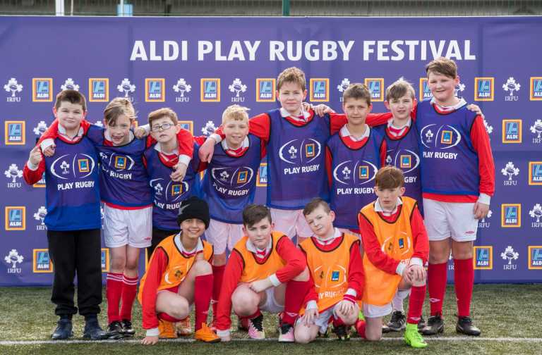 Limerick primary schools take part in the Aldi Play Rugby Munster provincial festival