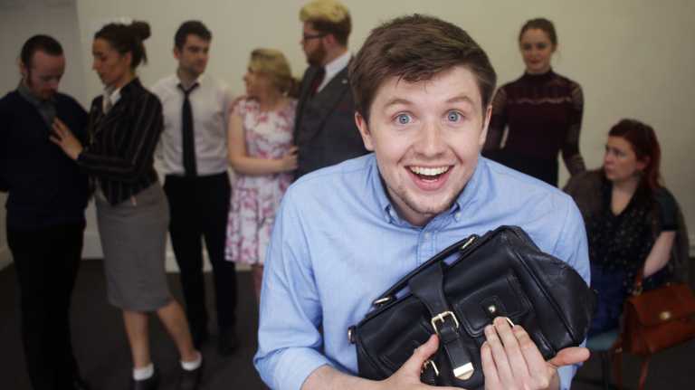 Wilde on promenade at Pery Square