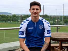 New Zealand International Henry Cameron in his new Limerick FC colours