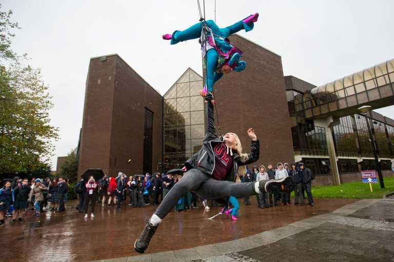 Fidgeting feet at University of Limerick Open Days