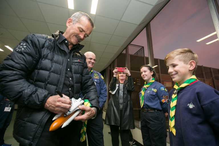 Astronaut Chris Hadfield in Shannon