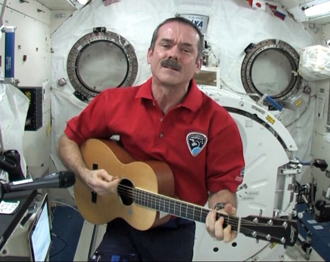 Chris Hadfield singing on the space station
