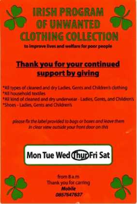 Unregulated charity collections