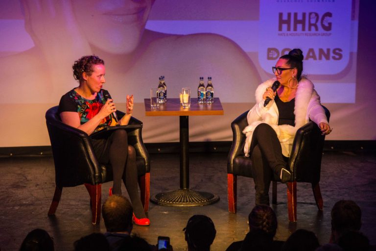 Academic meets activist event takes place in Dolans Warehouse with American television judge