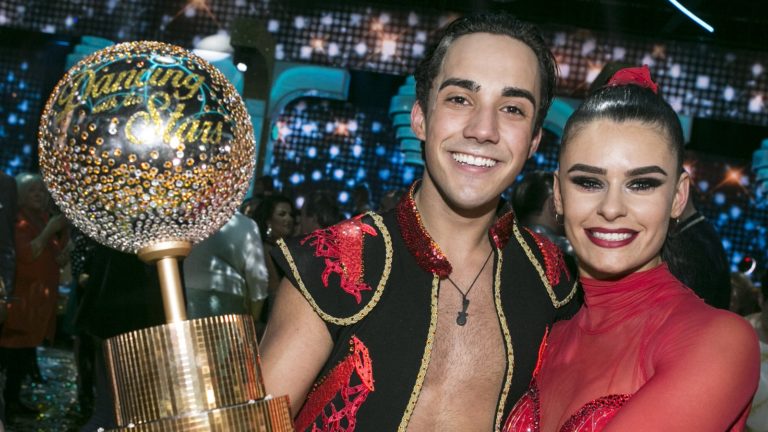 Dancing with the Stars winner Jake Carter celebrates in Limerick