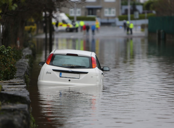 Flooding in the Richmond Park area of Limerick City in December 2015 when the canal burst its banks